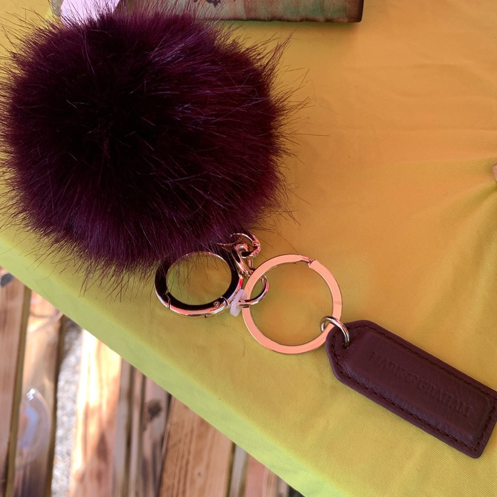 Mark and Graham pom-pom keychain